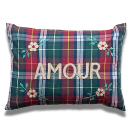 "Amour" Embroidered Cushion (CS-811)