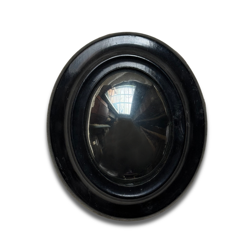19th-century Small Convex French Mirror #3