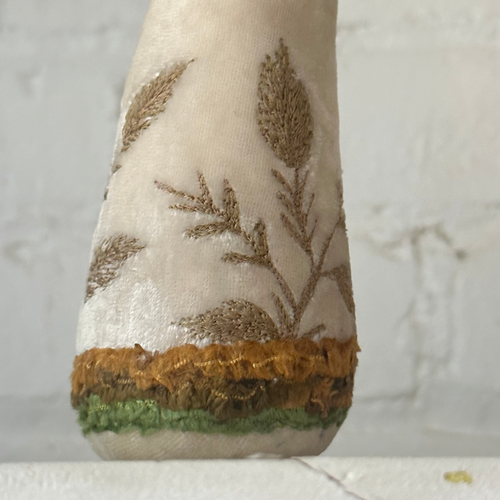 Silk Velvet Embroidered Mushroom 1