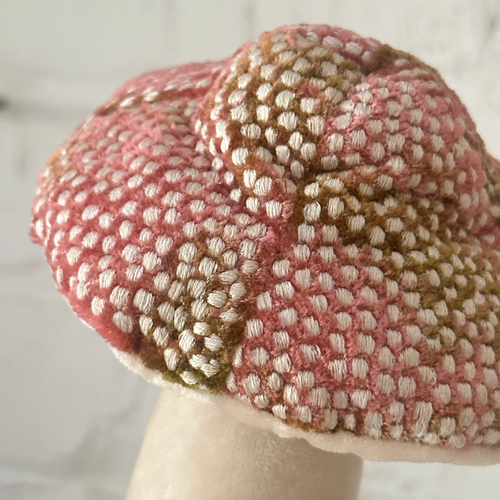 Silk Velvet Embroidered Mushroom 1