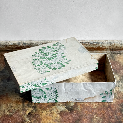 19th-century Handmade Paper Box