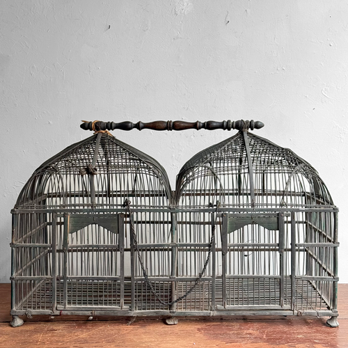 Mid 19th-century Victorian Double Dome Top Bird Cage