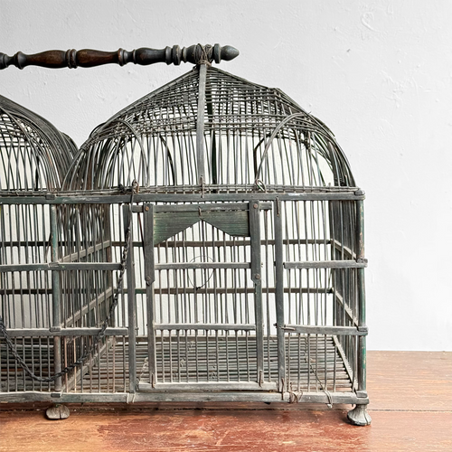 Mid 19th-century Victorian Double Dome Top Bird Cage