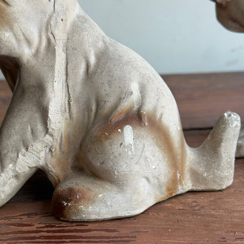 Vintage Pair of Chalkware Scottish Terrier Figurines