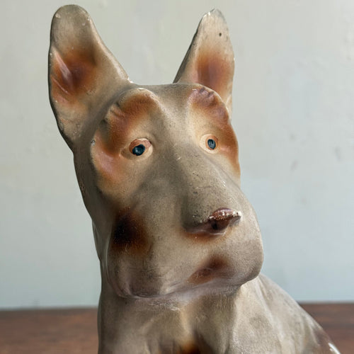 Vintage Pair of Chalkware Scottish Terrier Figurines