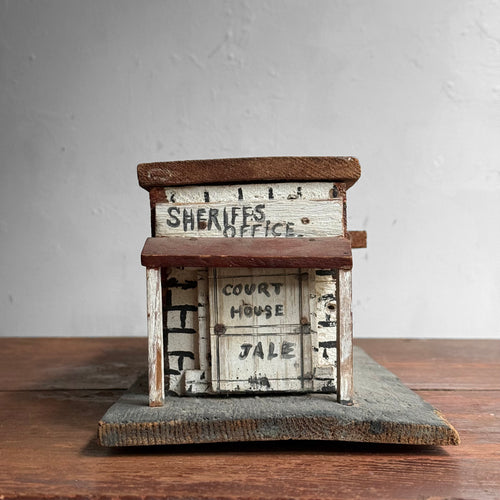 Vintage American Folk Art Jail Building