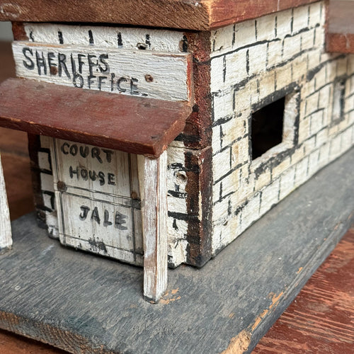 Vintage American Folk Art Jail Building