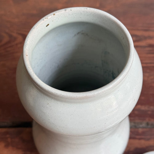 18th-century French Faience Apothecary Jar with Lid
