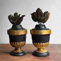 19th-century Pair of Alter Vases