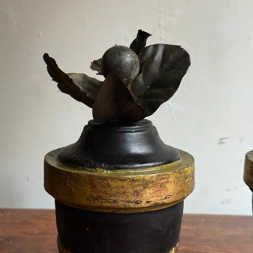 19th-century Pair of Alter Vases