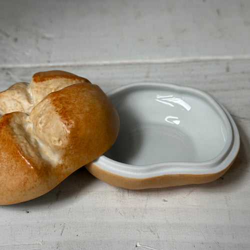Augarten Hand-Painted Porcelain Bread Roll Box