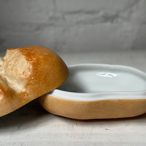 Augarten Hand-Painted Porcelain Bread Roll Box