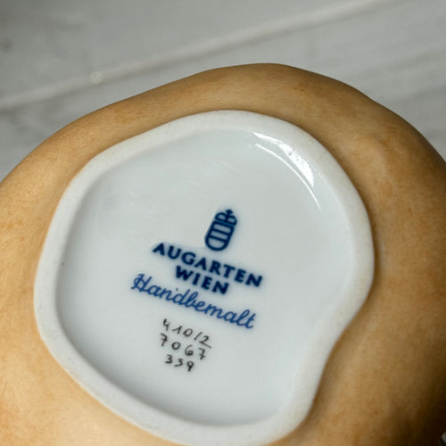 Augarten Hand-Painted Porcelain Bread Roll Box