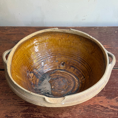19th-century French Ceramic Glazed Tian Bowl