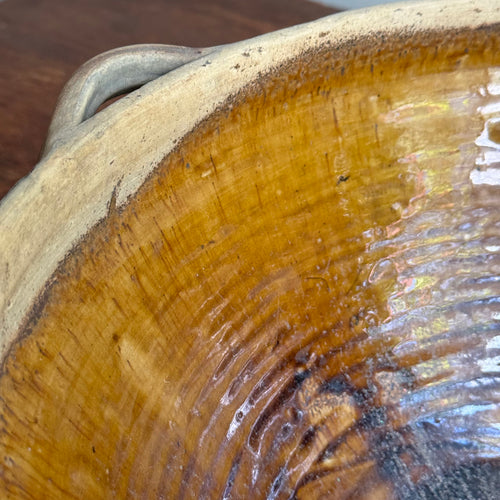 19th-century French Ceramic Glazed Tian Bowl