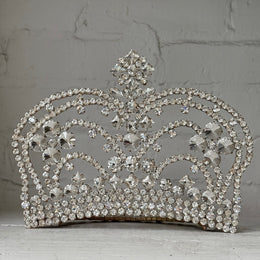 Small Crystal Jeweled Glass Crown