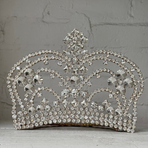 Small Crystal Jeweled Glass Crown