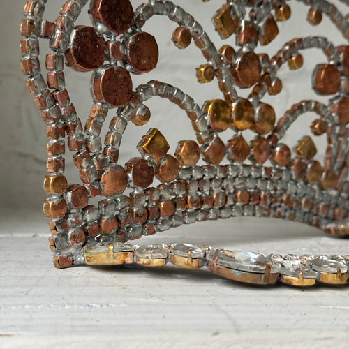 Small Crystal Jeweled Glass Crown