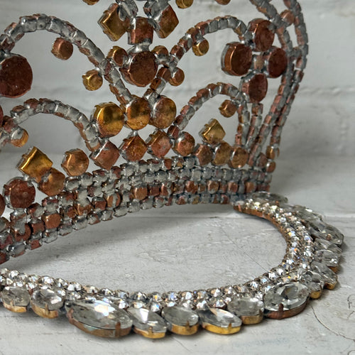 Small Crystal Jeweled Glass Crown