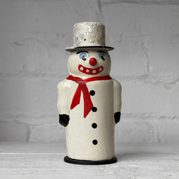Nostalgic Papier-Mâché Snowman Candy Box