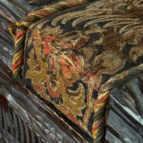 Early 20th-century Black Forest Carved Wooden Trunk