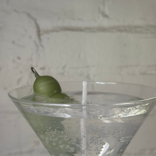 Martini Glass Candle