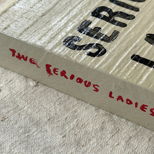 Leanne Shapton "2 Serious Ladies" Painted Wooden Book
