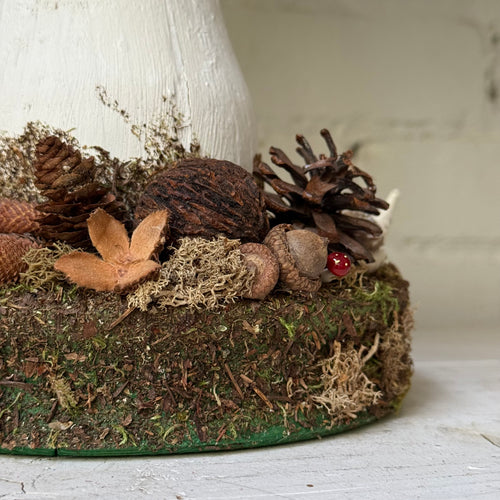 Handmade Wooden Mushroom Creation (#3) by Crystal Stone