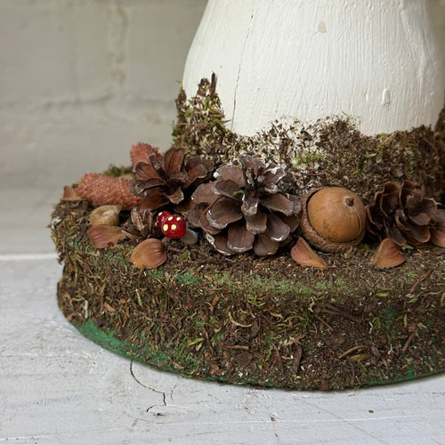 Handmade Wooden Mushroom Creation (#3) by Crystal Stone