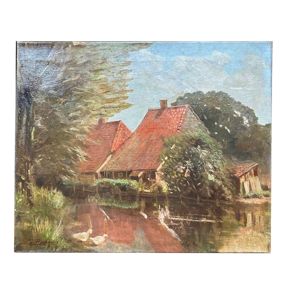 Evert Rabbers Early 20th-century Landscape Painting (ER2403)