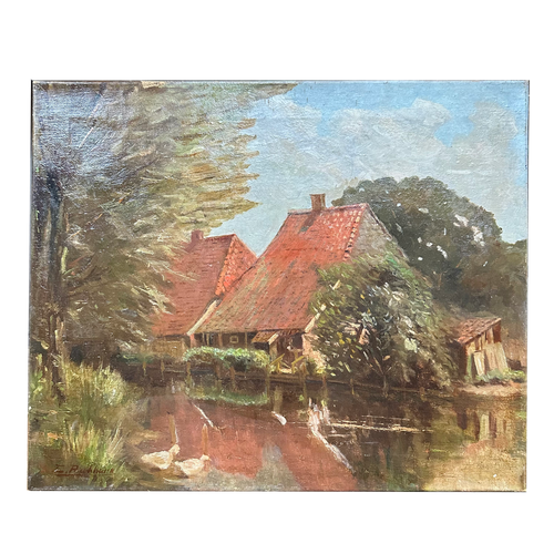 Evert Rabbers Early 20th-century Landscape Painting (ER2403)
