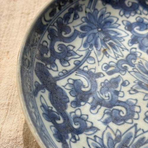 Late 17th-century Kangxi Period Porcelain Shipwreck Plate (#3)