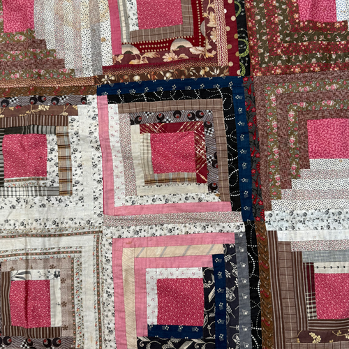 19th-century American Hand-Stitched Quilt #4