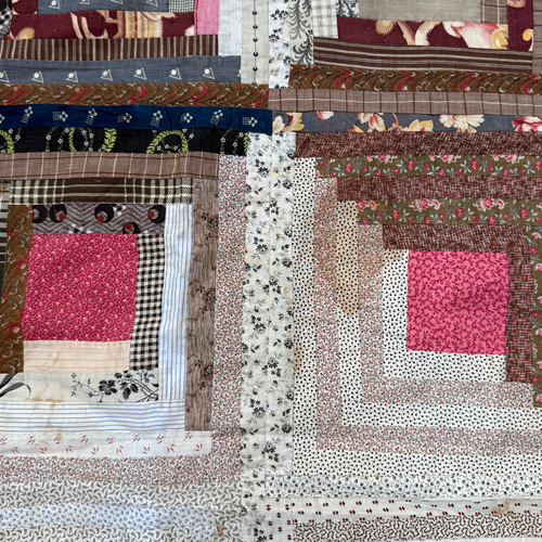 19th-century American Hand-Stitched Quilt #4