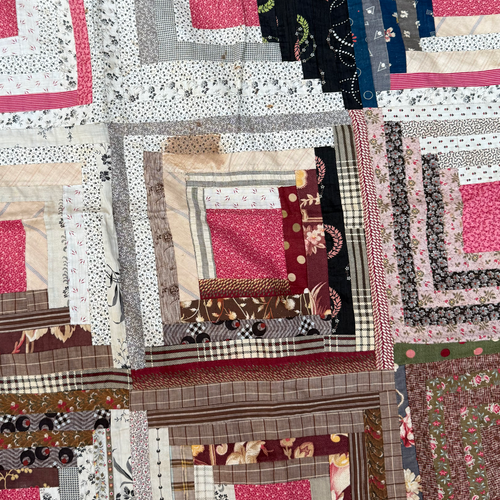 19th-century American Hand-Stitched Quilt #4