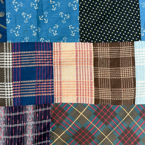19th-century American Hand-Stitched Quilt #4