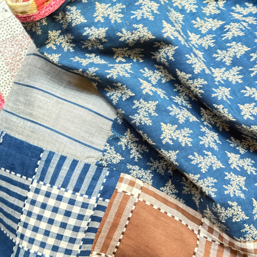 19th-century American Hand-Stitched Quilt #4
