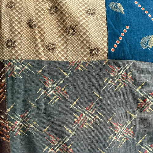 19th-century American Hand-Stitched Quilt #4