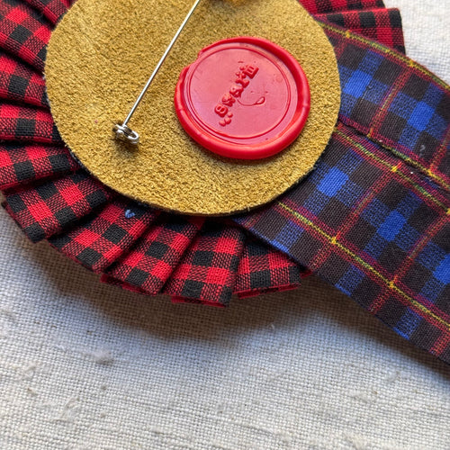 Vintage Dead Stock Ribbon Rosette Pin #3