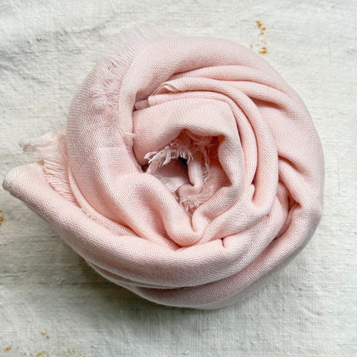 Noble Fibre Cashmere Gauze Scarf in #68 Desert Rose
