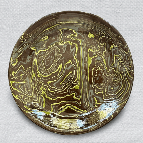 Marbled Dinner Plate in Forêt Noire (1103)