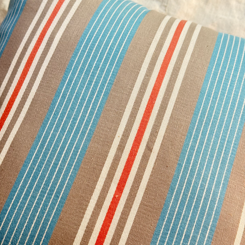 Custom 19th Century French Ticking Pillow (#3)