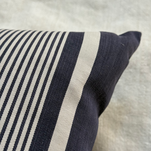 Custom 19th-century French Ticking Pillow (#4-02)