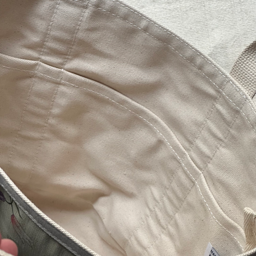 John Derian x Port Canvas Tote in Pierre Frey "Le Paravent Chinois" Small Fabric Tote in Chantilly Cream