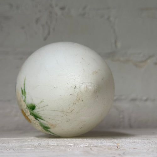 Antique Victorian Painted Milk Glass Easter Egg (#3)