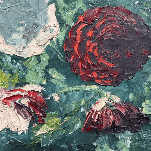 Mid 20th-century Dutch Floral Still Life Painting