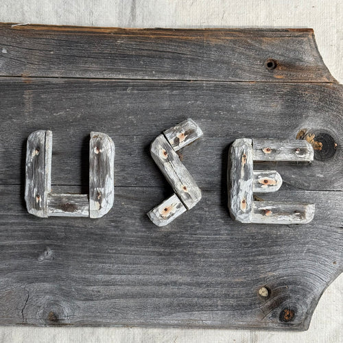 19th-Century "My House" American Folk Art Sign