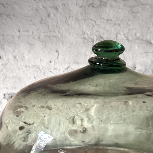 Large 19th-century French Glass Cloche de Melon (LG-03)