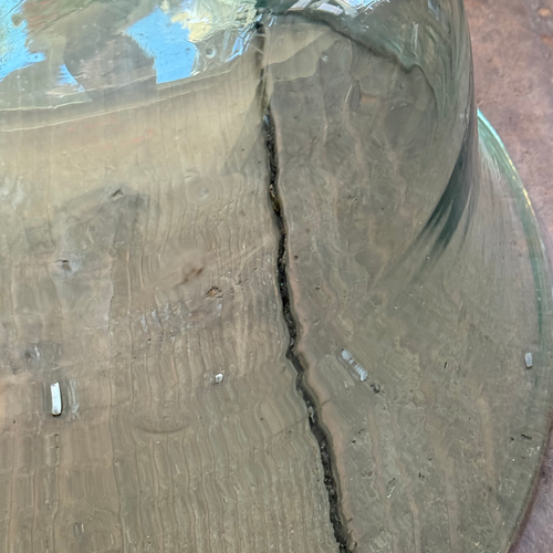 Large 19th-century French Glass Cloche de Melon (LG-03)