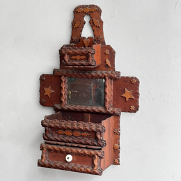 Early 20th-century Tramp Art Wall Hanging